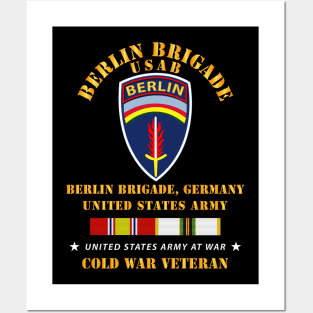 Berlin Brigade US Army w COLD SERVICE RIBBONS Posters and Art